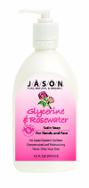 Jason Satin Soap Glycerine-Rose w/Pump 16 oz