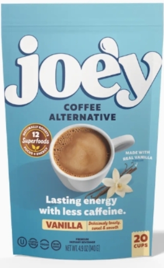 Joe'y The Original Mushroom Blend Coffee Alternative 4.9oz 20 Servings Vanilla