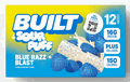 Built SOUR PUFF Blue Razz Blast Protein 12/Bars