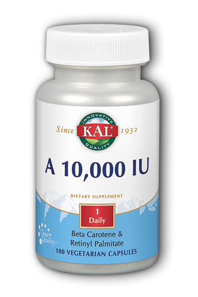 Kal - A 10,000 IU 100ct 10000i Vegetarian Capsule