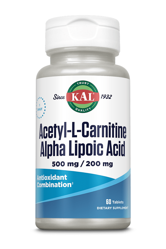 Kal - Acetyl-L-Carnitine & Alpha Lipoic Acid 60ct Tablet