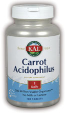 Kal - Acidophilus, Carrot 500mil 180 Cap
