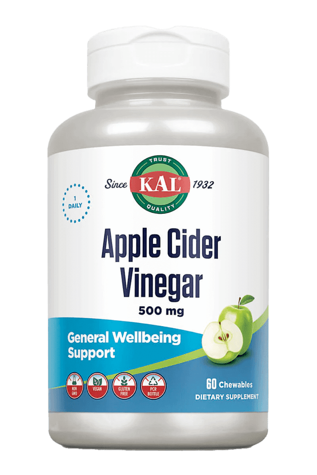 Kal - Apple Cider Vinegar 60ct 500mg Chewable