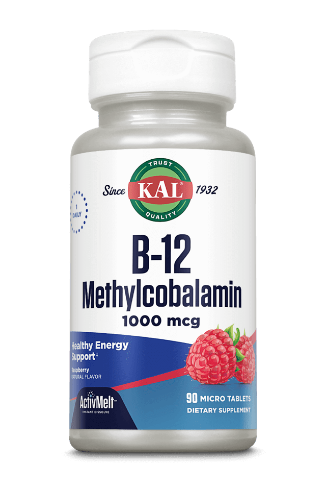 Kal - B-12 Methylcobalamin ActivMelt 90ct 1000mcg Lozenge
