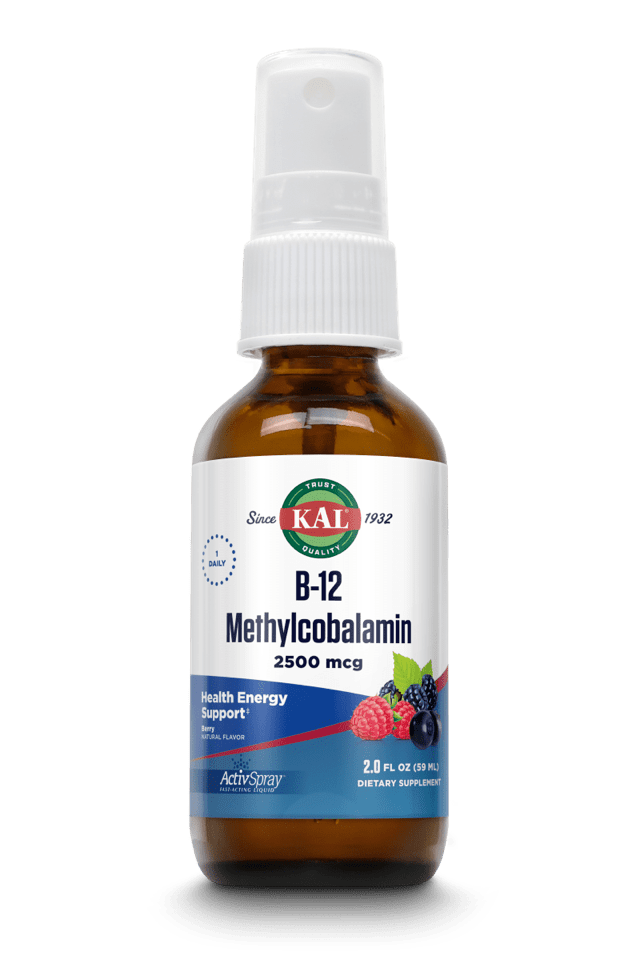 Kal - B-12 Methylcobalamin ActivSpray 2oz 2500mcg Spray