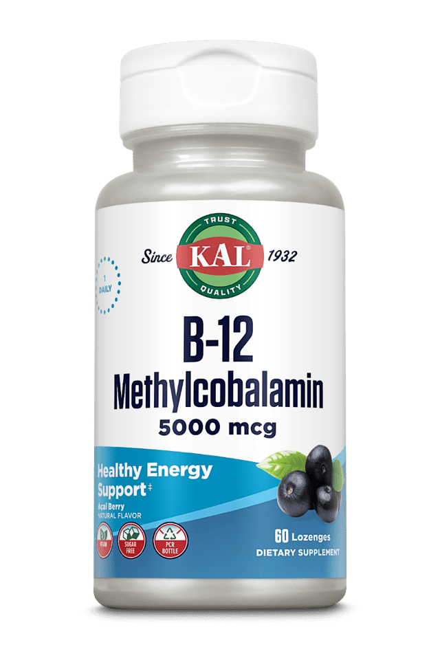 Kal - B-12 Methylcobalamin 60ct 5000mcg Lozenge