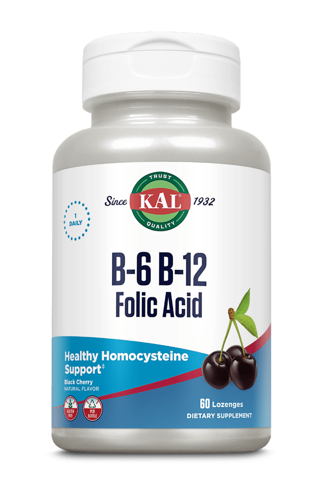Kal - B-6 B-12 Folic Acid 60ct Lozenge
