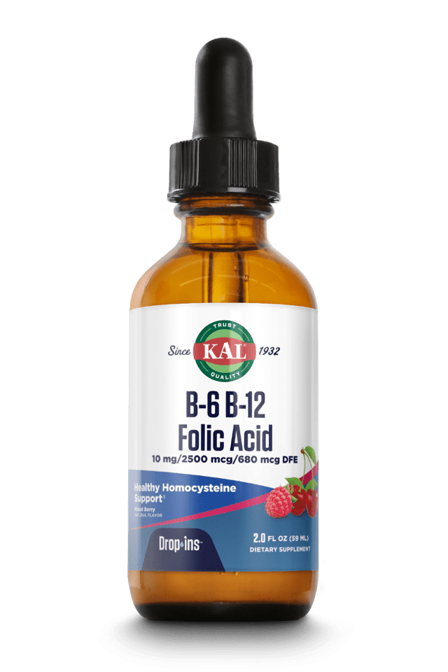 Kal - B-6 B-12 Folic Acid DropIns 2oz Drops