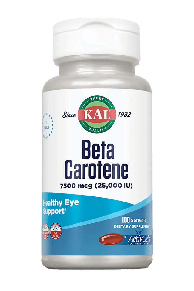 Kal - Beta Carotene ActivGels 100ct 25000i Softgel