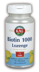 Kal - Biotin 1000 100ct 1000mc Lozenge