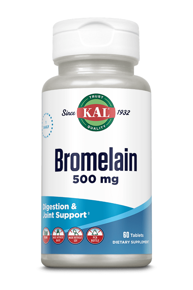 Kal - Bromelain 500 60ct 500mg Tablet