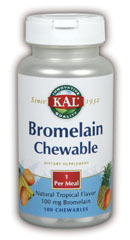 Kal - Bromelain 100ct 100mg Chewable-OUT OF STOCK