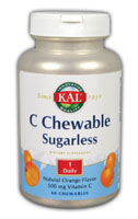Kal - Vitamin C Sugarless 60ct 500mg Chewable
