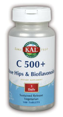 Kal - C-500 w/RH & Bioflavonoids Sustained Release 100ct 500mg Tablet