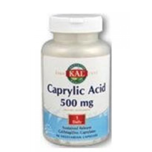 Kal - Caprylic Acid SR 90ct 500mg Vegetarian Capsule