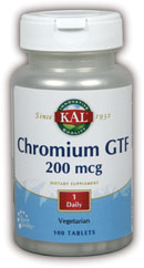Kal - Chromium GTF 100ct 200mcg Tablet