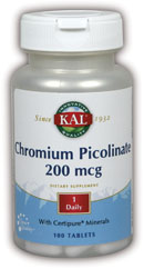 Kal - Chromium Picolinate 100ct 200mcg Tablet-UNAVAILABLE