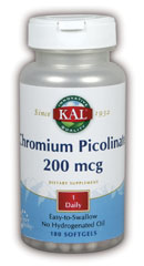 Kal - Chromium Picolinate 200mcg 180 Sg-UNAVAILABLE