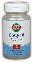 Kal - CoQ-10 30ct 100mg Softgel