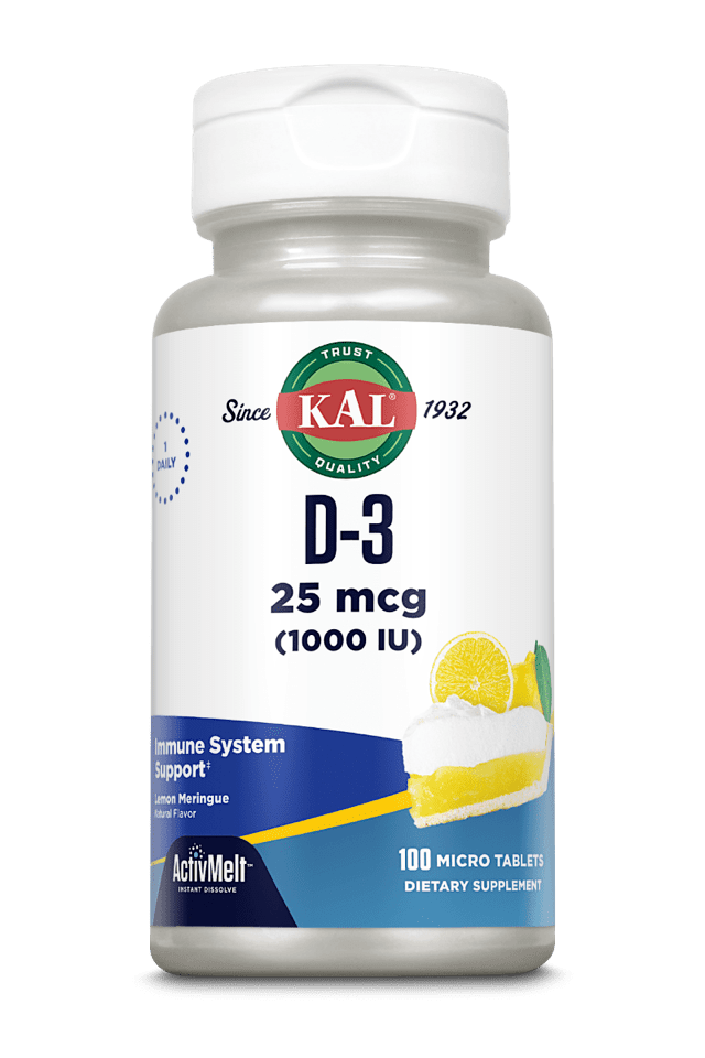 Kal - D-3 1000 IU ActivMelt 100ct 1000iu Lozenge