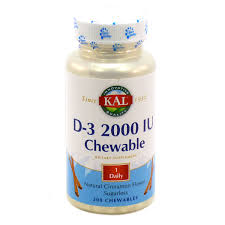 Kal - D-3 2000 IU Sugarless 200ct 2000iu Chewable