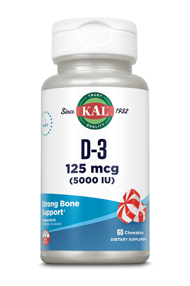 Kal - Ultra D-3 5000 IU 60ct 5000iu Chewable