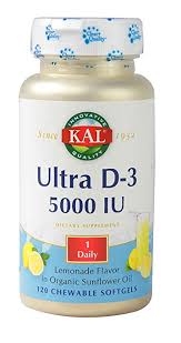 Kal - Ultra D-3 5000 IU 120ct 5000iu Chewable