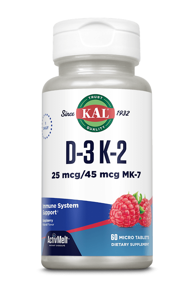 Kal - D-3 K-2 ActivMelt 60ct 1000iu Lozenge