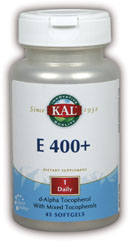 Kal - E-400+ w/mixed Tocopherols 45ct 400iu Softgel