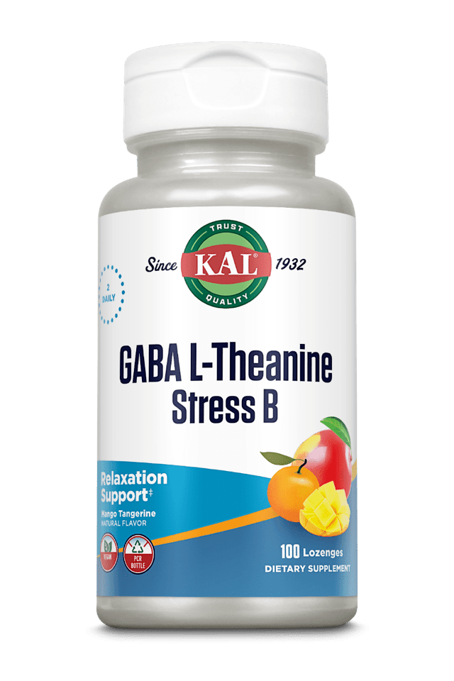 Kal - GABA L-Theanine Stress B Lozenge 100ct Lozenge