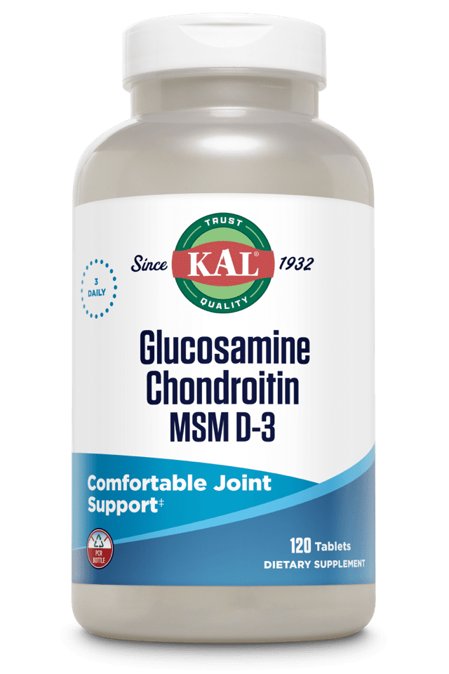 Kal - Glucosamine Chondroitin MSM D-3 120ct Tablet