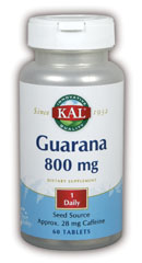 Kal - Guarana 60ct 800mg Tablet