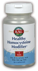 Kal - Healthy Homocysteine Modifier 30ct VCaps-UNAVAILABLE