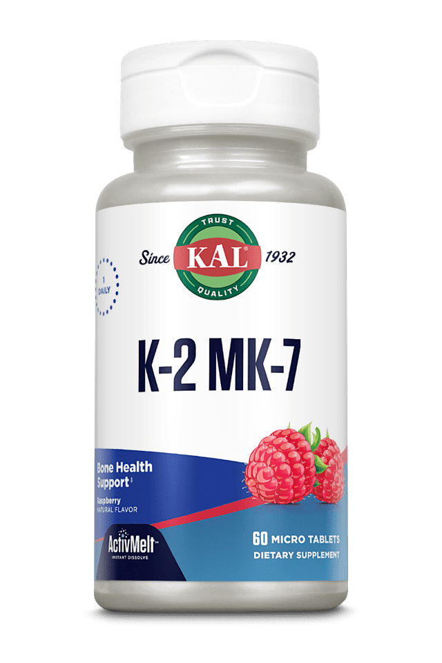 Kal - K-2 MK-7 ActivMelt Raspberry100mcg 60 Lozenge