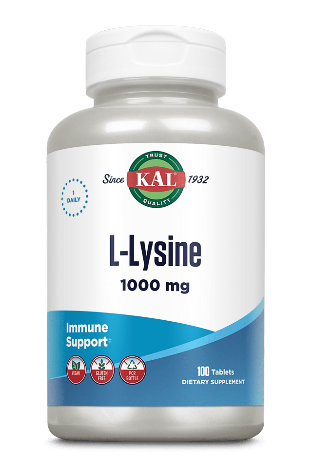Kal - L-Lysine 100ct 1000mg Tablet