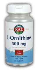 Kal - L-Ornithine 50ct 500mg Tablet