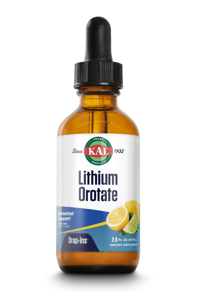Kal - Lithium Orotate DropIns 2oz 4mg Drops 