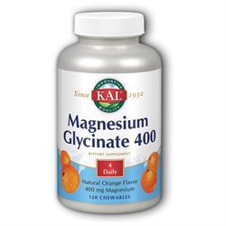 Kal - Magnesium Glycinate 400 120ct 400mg Chewable-OUT OF STOCK