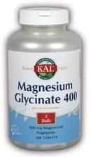 Kal - Magnesium Glycinate 400 180ct 400mg Tablet-OUT OF STOCK