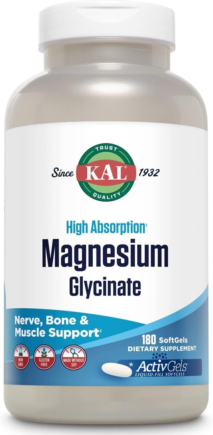 Kal - Magnesium Glycinate Ag Ha  180 Softgel