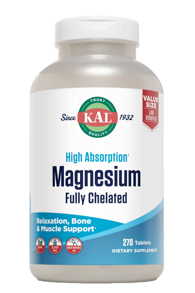 Kal - Magnesium Glycinate Fully Chelated 270 Tablet