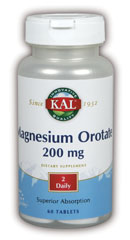 Kal - Magnesium Orotate 120ct 200mg Tablet-OUT OF STOCK