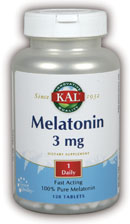 Kal - Melatonin 120ct 3mg Tablet