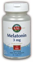 Kal - Melatonin 30ct 3mg Tablet