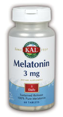 Kal - Melatonin Sustained Release 60ct 3mg Tablet