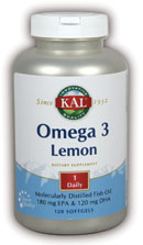 Kal - Omega 3 120ct 1070mg Softgel