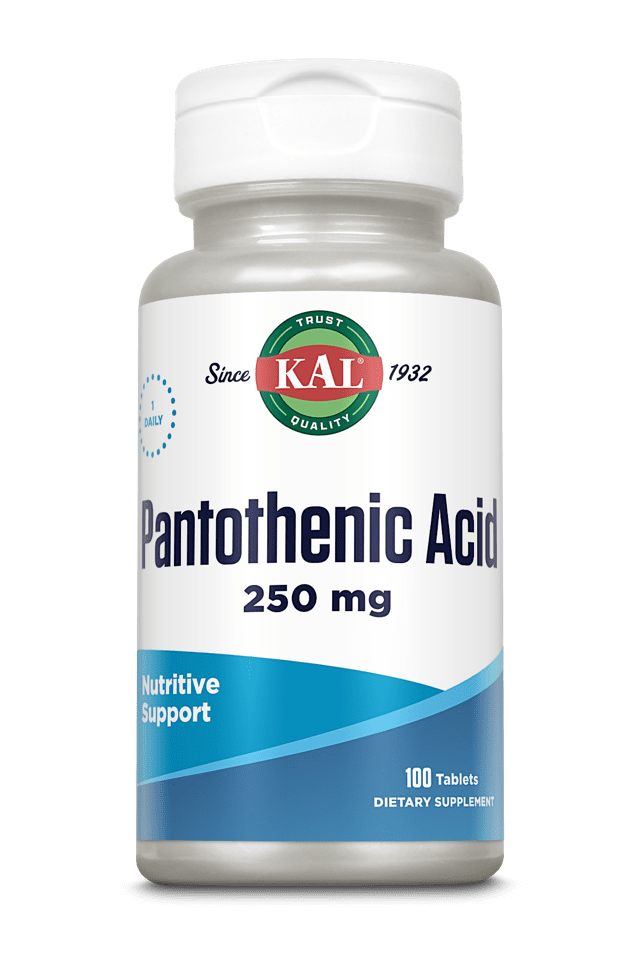 Kal - Pantothenic Acid 100ct 250mg Tablet