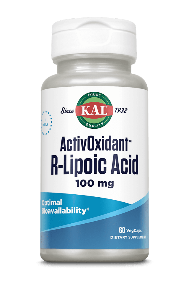 Kal - R-Lipoic Acid ActivOxidant 60ct 100mg Vegetarian Capsule