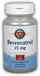 Kal - Resveratrol 60ct 25mg Tablet-UNAVAILABLE