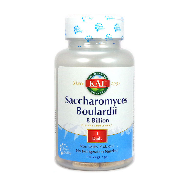 Kal - Saccharomyces Boulardii 8 bil Room Temp Stable 60 ct 8 bil Vegetarian Capsule-OUT OF STOCK